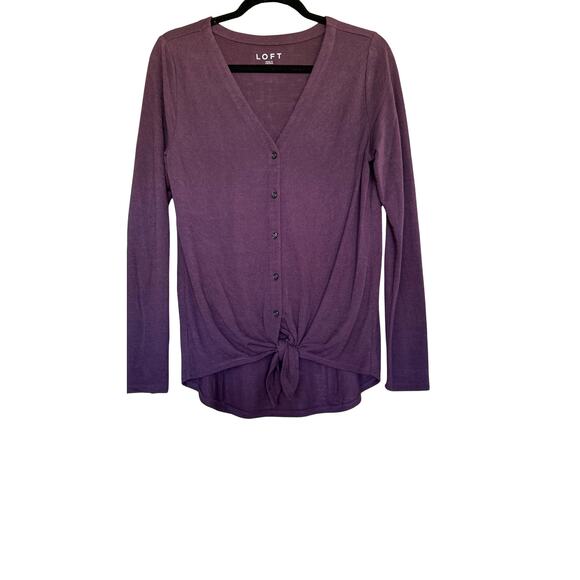 Plum Tie at Waist Top - Picture 1 of 2